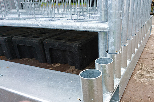 Bernfjord Bauzaun 4-Seiten-Transportgestell